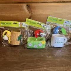 新品、未使用品 ピクミン　ぬいぐるみ小物入れ　3個セット②