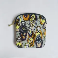 ミナペルホネン ハンドメイド ポーチ ハギレ マトリョーシカ