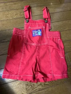 チマジロ　ミコリッドサロペットmicorrid 赤 オーバーオール 100cm