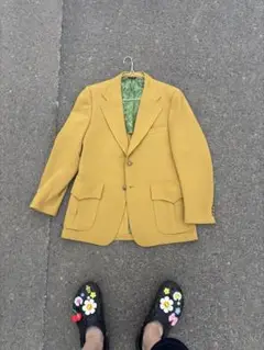 極上 70s テーラードジャケット vintage ヒッピー USA製