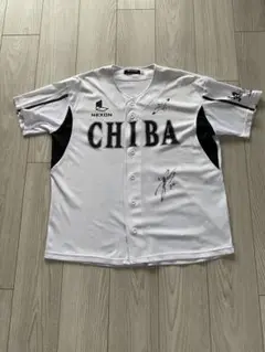 千葉ロッテマリーンズ　里崎智也　ユニフォーム　Lサイズ　未使用 千葉ロッテマリーンズ 里崎智也 ユニフォーム Lサイズ 未使用 野球