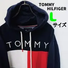 美品 トミーヒルフィガー TOMMY HILFIGER プルオーバー パーカー