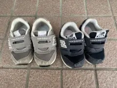 new balance グレー ネイビー　スニーカー　12cm 13cm