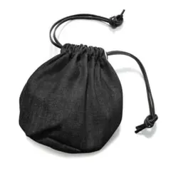 【レア】黒 デニム 巾着バッグ Black Denim Pouch