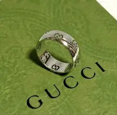 GUCCI グッチ ICONリング AU750刻印 レディース size 8号