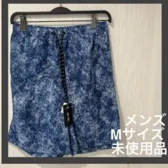 メンズ Mサイズ ハーフパンツ 未使用 デニム風 ブルー