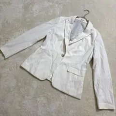 COMME CA DU MODE ホワイト テーラードジャケット　白ジャケット