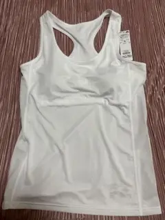 トップバリューカップ付きホワイト メッシュ タンクトップ LL