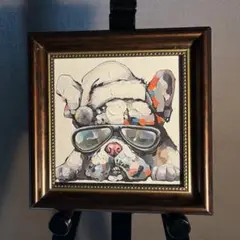 キャンパス プリントアート ブル 額付 絵画 インテリア