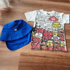 カーズ スイムハット サイズ50 Blue、カーズTシャツ　100～110センチ