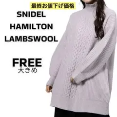 ✨大きめサイズ✨ SNIDEL HAMILTON ケーブルニットワンピース