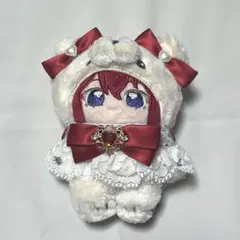 ぬい服 いつぬい ぬいぐるみ用 リボン 赤 レース ハート