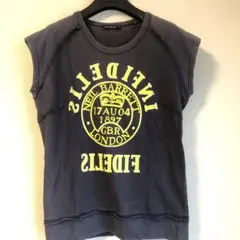 ニールバレット　ノースリーブカレッジプリントTシャツXSサイズ