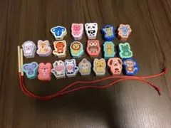 【SALE】ひも通し くだもの やさい 知育 モンテッソーリ 集中力 色覚え