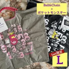 【店舗限定】ボールアンドチェーン×ポケットモンスター エコバッグセット L