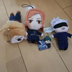 呪術廻戦 アニメキャラクター ぬいぐるみ ストラップ付き