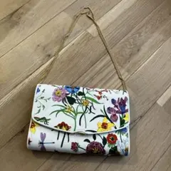ビンテージ GUCCI オールドグッチ フローラ柄ハンドバッグ 花柄