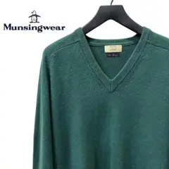 Munsingwear カシミヤ100% Vネック ニット セーター L メンズ