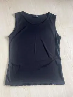 SO-CLAIR 黒 ノースリーブシャツ M