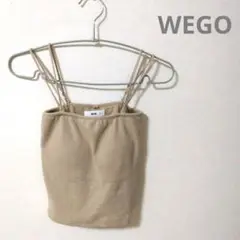 WEGO ベージュ ストラップキャミソール S