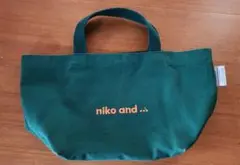 niko and .. 緑色トートバッグ