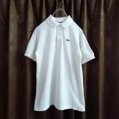 ラコステ LACOSTE L1512 モジワニ 白ポロシャツ 40サイズ