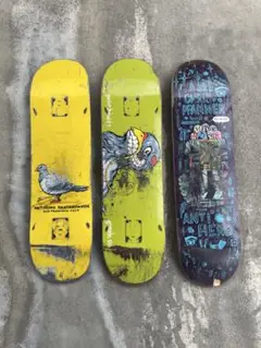 スケートボードデッキ 中古3枚セット