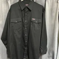 Dickies ブラック 長袖シャツ Lサイズ