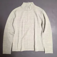 【クリスチャンオジャール】ウール混ニット (9T) グリーン モックネック 長袖