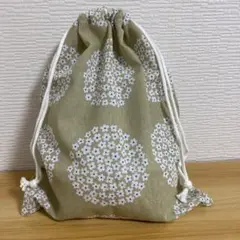 【匿名配送】手ぬぐい巾着袋・フラワーサークル