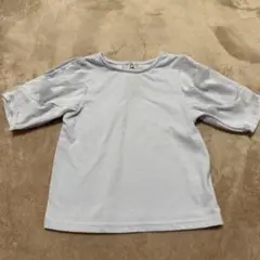 バックリボン付きTシャツ 薄紫