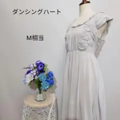 ダンシングハート　新品未使用品　シルク50% グレー色系　М相当!