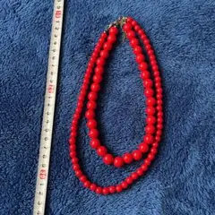 レディース ネックレス 赤