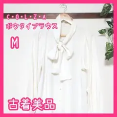 COLZA ハニーズ 美品 ブラウス ボウタイ レディース 長袖 白 M 上品
