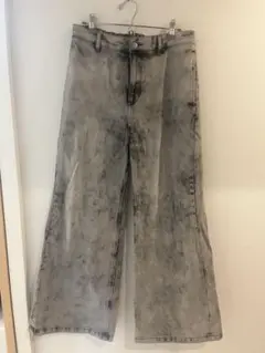 【CLEL】 ヴィンテージデザインフレアデニムパンツ Mサイズ 芸術デニム