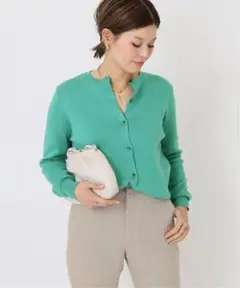 【美品】EVERYDAY I LIKE. クルーネック カーディガン