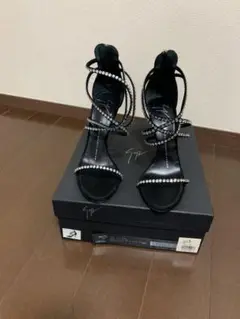 GIUSEPPE ZANOTTI DESIGN ラインストーンサンダル