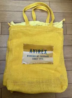 AVIREX メッシュエコバッグ イエロー