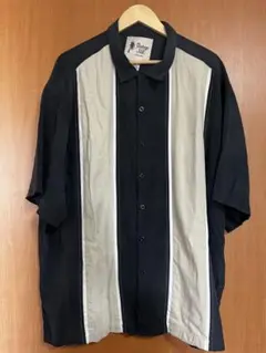 3XL VintageSilk 開襟シャツ シルク100% アメリカ古着