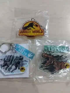 ジュラシック・ワールド アクリルキーホルダー３点セット