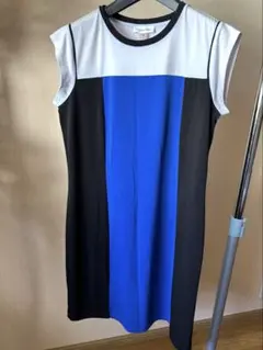 Calvin Klein 半袖ワンピース カラーブロック