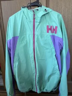 Helly Hansen XL マウンテンパーカー ミントグリーン/パープル