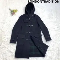 ロンドントラディション ダッフルコート ネイビー イングランド製 S