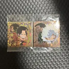 ワンピースウエハースシール LOG.12 エース ニカ ルフィ