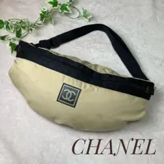 希少 CHANEL バナナバッグ 斜めがけショルダー スポーツライン