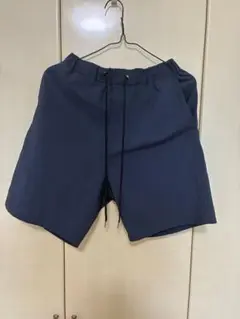 ネイビー ショートパンツ ウエストゴム