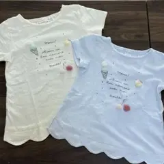 キムラタン ビケット 半袖Tシャツ トップス 110/130 2枚セット
