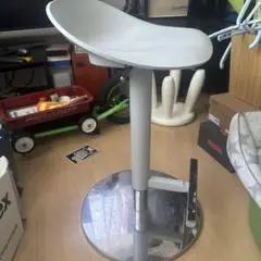 グレー バースツール 高さ調整可能