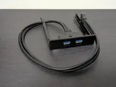 USB3.0コネクタパネル 3.5インチベイ用 フロントパネル