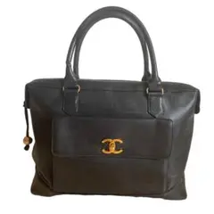 CHANEL ココマーク レザー ビジネスバック シャネル バッグ